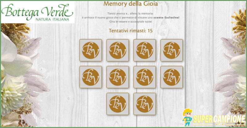 Gioca con Bottega Verde e ricevi un buono sconto Gioca con Bottega Verde e ricevi un buono sconto